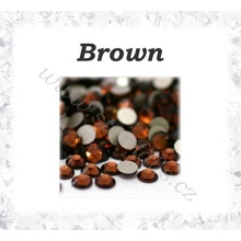 Kamínky na nehty Swarovski Brown SS6 20 ks