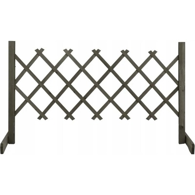 zahrada-XL Zahradní trelážový plot šedý 120 x 60 cm masivní jedle