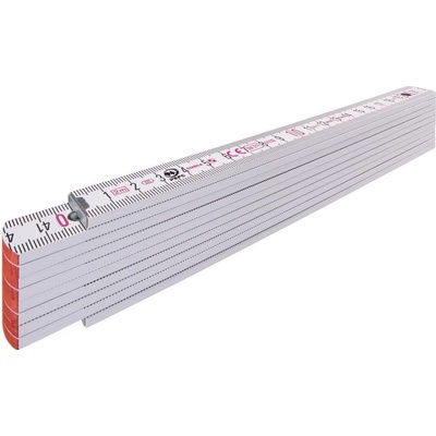 STABILA 01334 skládací 2m dřevěný, barva bílá, Serie 700, Typ 1707