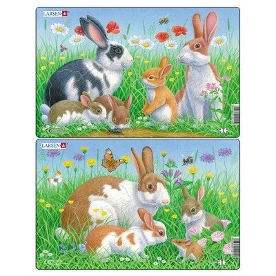 Larsen - Пъзел: Серия - "Зайчета" - 8 части, среден