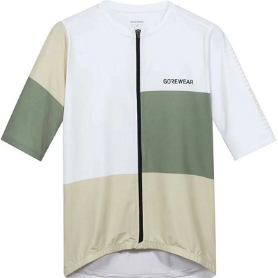 Gore Swiftride Block Jersey White/Slate Green
