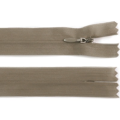 Spirálový zip skrytý No 3 délka 50 cm dederon Varianta: 296 bronzově hnědá, Balení: 1 ks