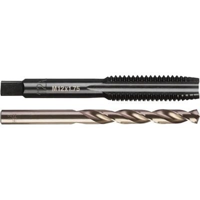 Milwaukee metrický závitník M12-1,75mm s priamymi drážkami s vrtákom 10,2mm, 4932500640