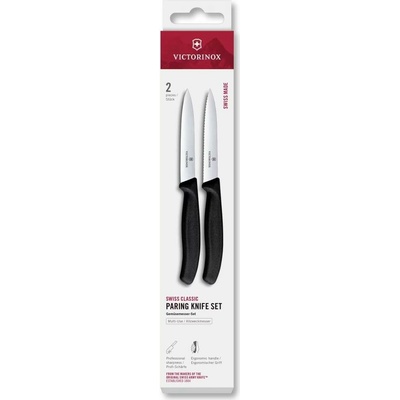 Victorinox Sada kuchynských nožov na zeleninu SWISS CLASSIC 10 cm 2 ks čierna 6.7793.2