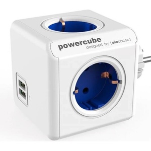 allocacoc PowerCube Original 4 Plug + 2 USB (1202BL)