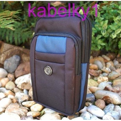 Pánská černo modrá taška na opasek crossbody