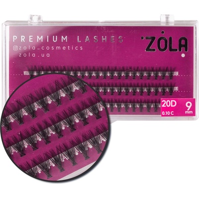 Zola Premium Cluster Lashes umělé trsové řasy 20D délka: 9 mm