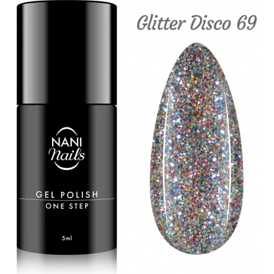 NANI gel lak One Step Glitter Disco 5 ml