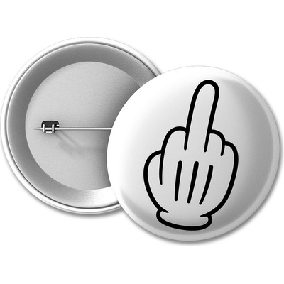 MemeMerch placka Middle Finger