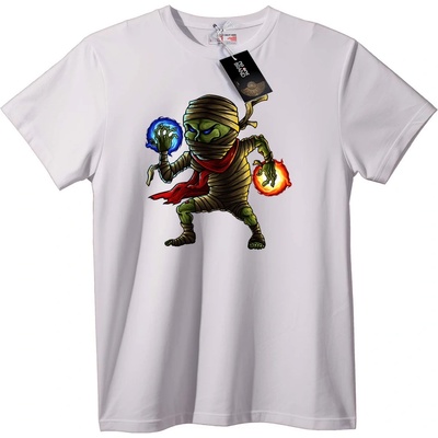 NOONEBRAND Тениска Мумия Воин Огън и Лед - 2XL, White