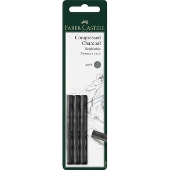 Faber-Castell AG Pitt soft 3 бр. пресован въглен FC129997 (FC129997)