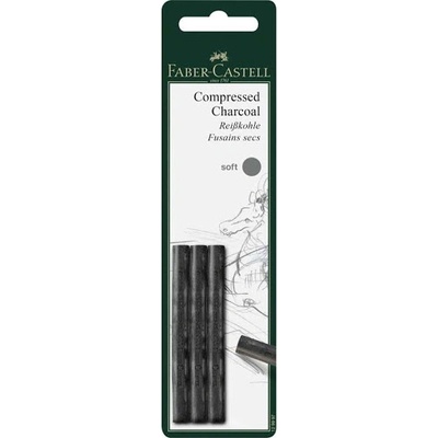 Faber-Castell AG Pitt soft 3 бр. пресован въглен FC129997 (FC129997)