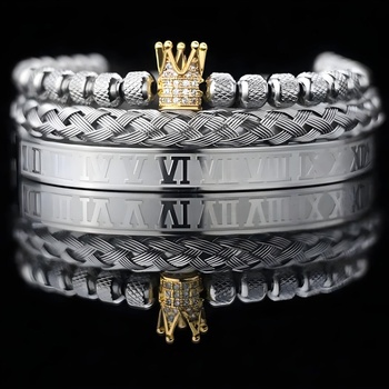 HARAHU Гривни ja-34398 - Сребърна / Златна kp34398 (ja-34398)