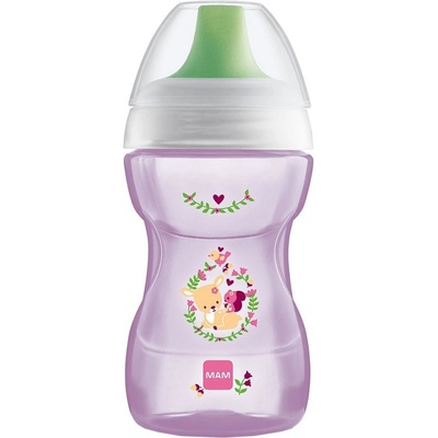 MAM Hrnek na učení Learn to drink cup 270ml RŮŽOVÁ