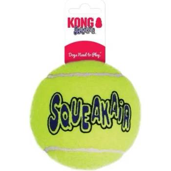 KONG air squeaker tennis ball extra large - играчка за куче от гума, тенис топка, с пищялка - 1 бр - САЩ - astxbe