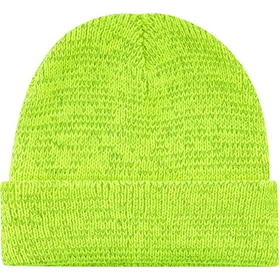 L-Merch Reflexní zimní čepice C14470 Neon Yellow