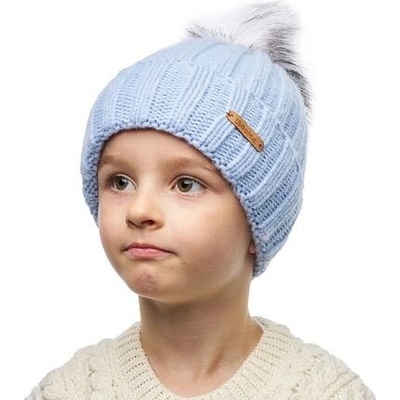 Vlnka dětská vlněná čepice Woolee V38 světle modrá