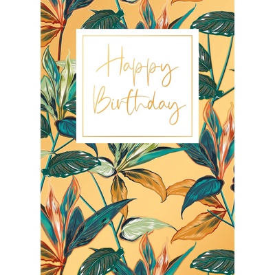 Artige Поздравителна картичка artige "ЧРД Златна с цветя