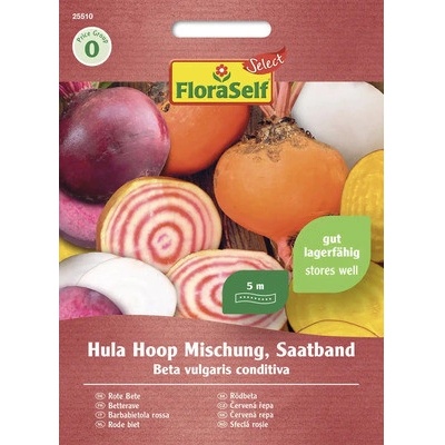 Řepa červená Hula Hoop mix FloraSelf Select výsevný pás