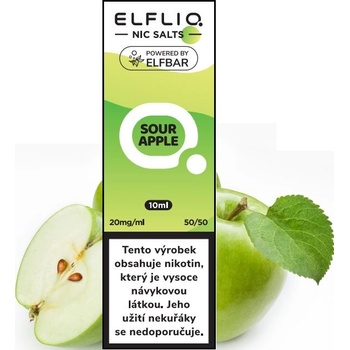 Elf Bar Elfliq Salt Sour Apple 10 ml 10 mg