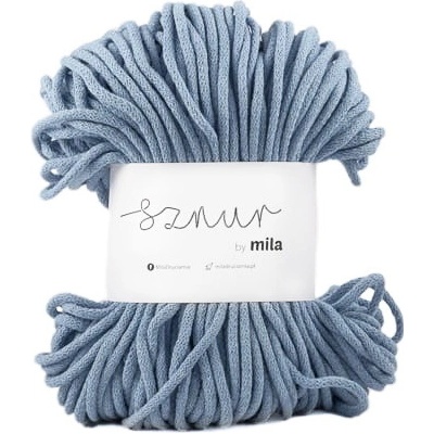 Bavlněná šňůra MILA 5mm - Jeansová jasná/P55
