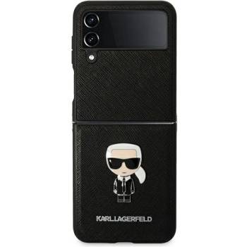 Image 1 of KARL LAGERFELD Гръб Karl Lagerfeld PU Saffiano Ikonik Case за Samsung Galaxy Z Flip 4 - Черен