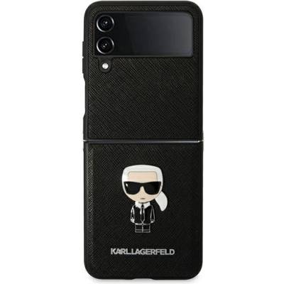 KARL LAGERFELD Гръб Karl Lagerfeld PU Saffiano Ikonik Case за Samsung Galaxy Z Flip 4 - Черен