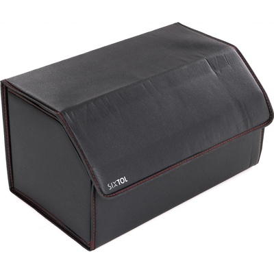 Organizér do kufru auta CAR COMPACT LEATHER L, 2 přihrádky, skládací, s víkem SIXTOL | Zboží Auto