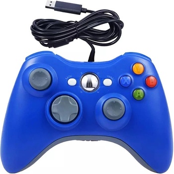 PSko drátový ovaldač pro Xbox 360 modrý 5985