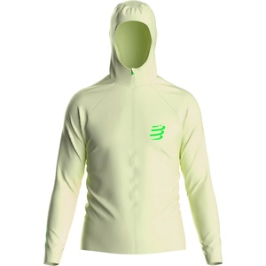 Compressport Мъжко яке за бягане Compressport Hurricane Waterproof Jacket Running jacket - Lime Cream / Neon Green (028-0897-0212)