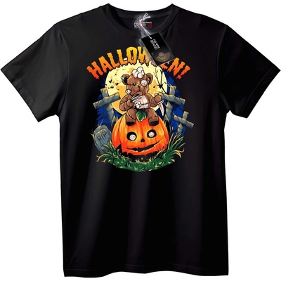 NOONEBRAND Тениска Halloween плюшена мечка - 4XL, Black