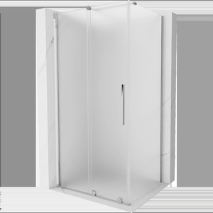 Mexen Velar плъзгаща се душ кабина 100 x 110 см, матирана, хром - 871-100-110-31-01 (871-100-110-31-01)