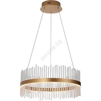 Endon Lighting 107671 - LED Димируем пендел ADRIEL LED/41W/230V 3000K златист/прозрачен (EN0076)