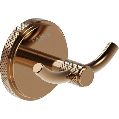 Mexen Gravo двоен кука за кърпи, розово злато - 70A93012-60 (70A93012-60)