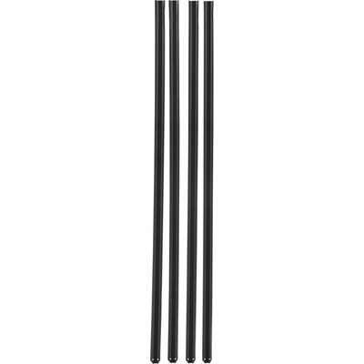 Plotová zástěna 174 cm, HDPE, stabilní a odolná, černá – pro soukromí