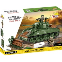 Cobi 3126 II WW M4A1 Sherman, 1:35, 663 k, 2 f
