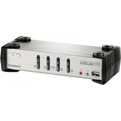 ATEN KVMP превключвател, ATEN CS1734B, 4-портов, PS/2-USB, VGA, Audio, OSD (CS1734B-A7-G)