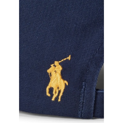 Ralph Lauren Памучна шапка с козирка Polo Ralph Lauren в тъмносиньо с апликация 710963533 (710963533)