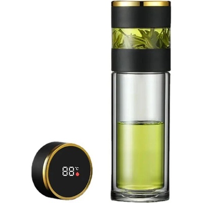 Partizan Tactical Čajová termoska černé sklo 250 ml