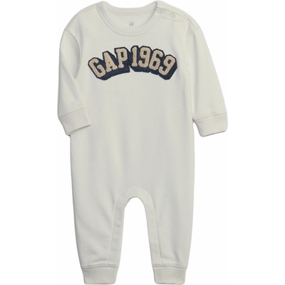 Detský overal GAP biela tmavo modrá béžová