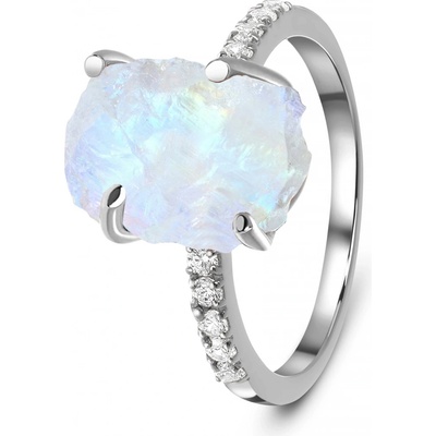 Emporial rhodiovaný prsten DR15554R SILVER TOPAZ MOONSTONE