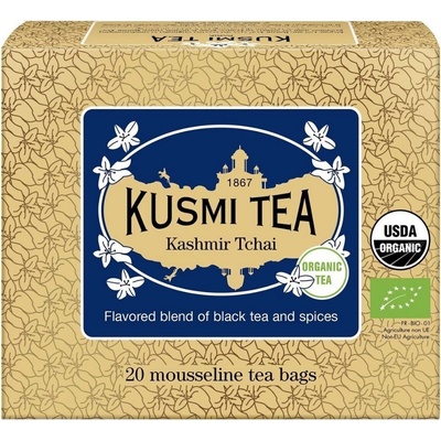 Kusmi Tea Kashmir Tchai 20 mušelínových sáčků 44 g