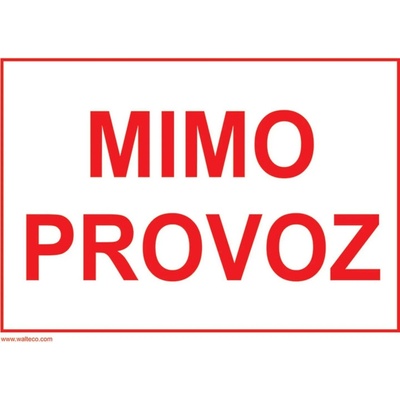 Walteco Mimo provoz, 210x148mm, formát A5, plastová tabulka 2 mm , 20071