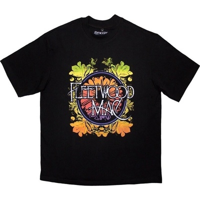 Fleetwood Mac Circle Floral Logo Oversized Black M Риза (<![CDATA[FMOSTS28MB02]]>)
