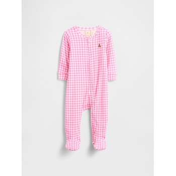 GAP Бебешки кариран гащеризон GAP GAP | Rozov | Момичешки | 0-3 месеца