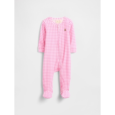 GAP Бебешки кариран гащеризон GAP GAP | Rozov | Момичешки | 0-3 месеца