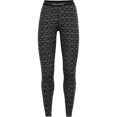 ICEBREAKER W 250 Vertex Leggings Alpine Geo BLACK/SNOW/J