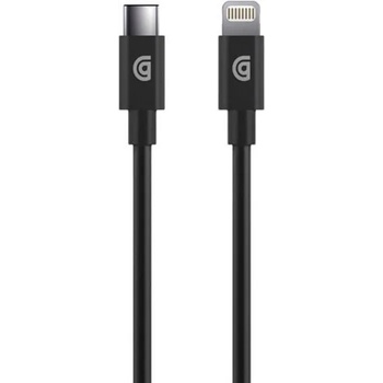 Griffin USB-C to Lightning Cable PD 18W - MFI сертифициран USB-C към Lightning кабел за Apple устройства с Lightning порт (180 см) (черен)