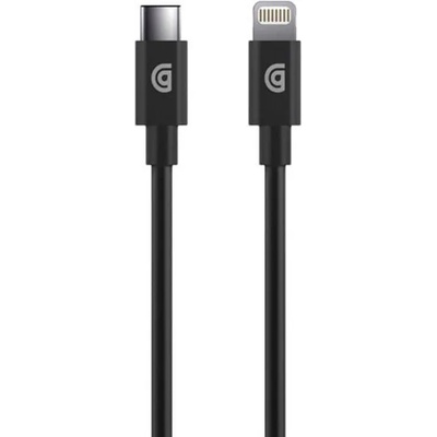 Griffin USB-C to Lightning Cable PD 18W - MFI сертифициран USB-C към Lightning кабел за Apple устройства с Lightning порт (180 см) (черен)