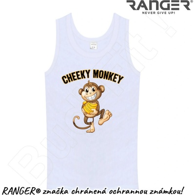Ranger tielko motív Cheeky Monkey biela